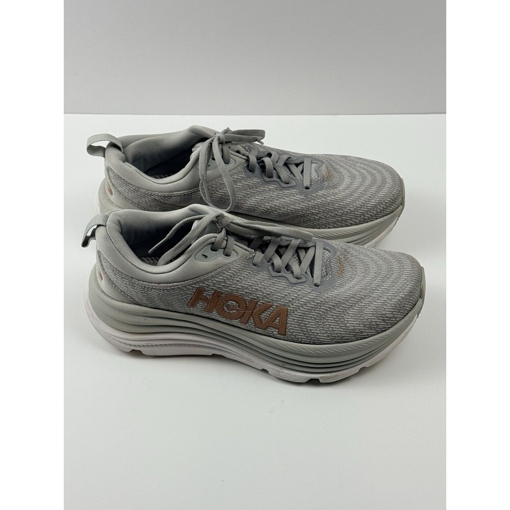 Size 8B - Hoka One One HOKA Gaviota 5 Wide Harbor Mist Rose Gold W - Picture 1 of 8